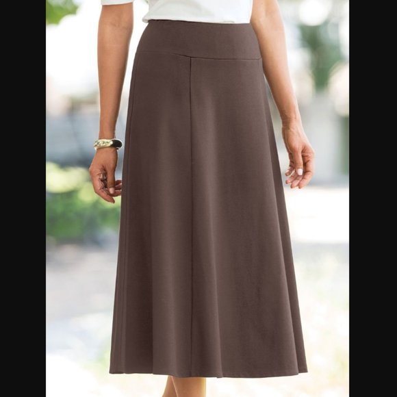 Appleseed's Dresses & Skirts - Appleseed’s Everyday Knit Long Skirt in Chocolate New